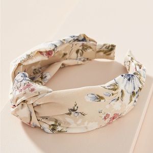 Anthropologie floral knotted headband